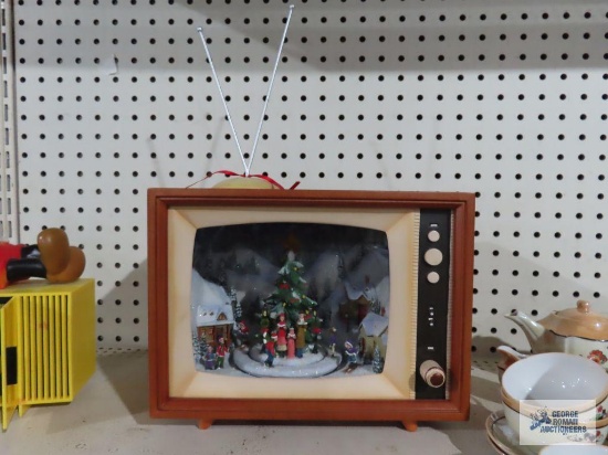 Musical animated Christmas scene television