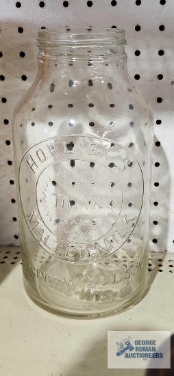 Horlick's malted milk jar