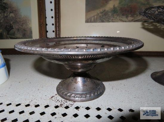 Sterling weighted candy dish