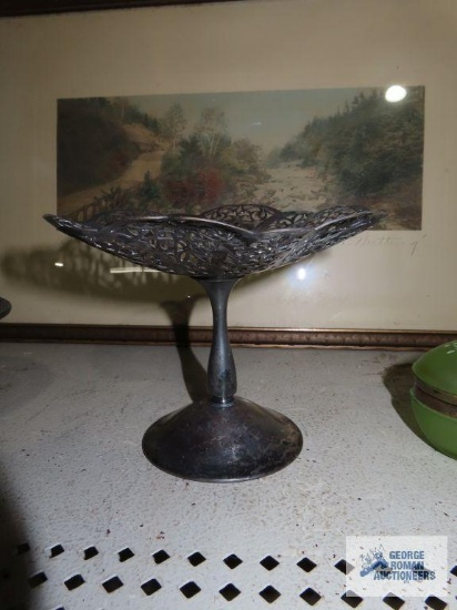 Loveless number 1430 silverplate candy dish