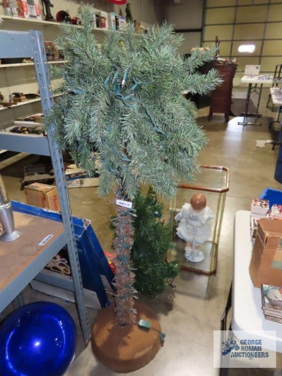 Lighted artificial tree, approximately 5 ft tall