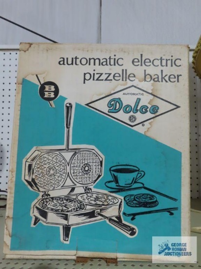 Dolce automatic electric pizzelle baker in box