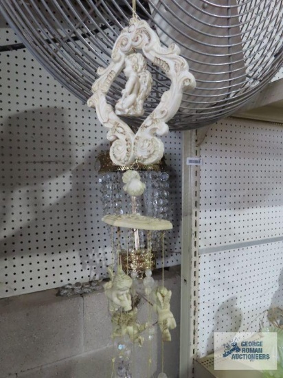 Cherub figurine wind chimes