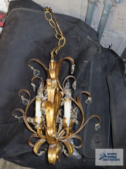 French provincial style metal chandelier