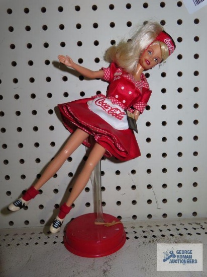 Coca-Cola Barbie with stand
