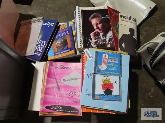 Large amount of sheet music, music learning books and etc