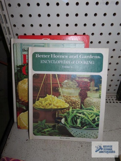 Better Homes and Gardens books and Family Circle cookbook