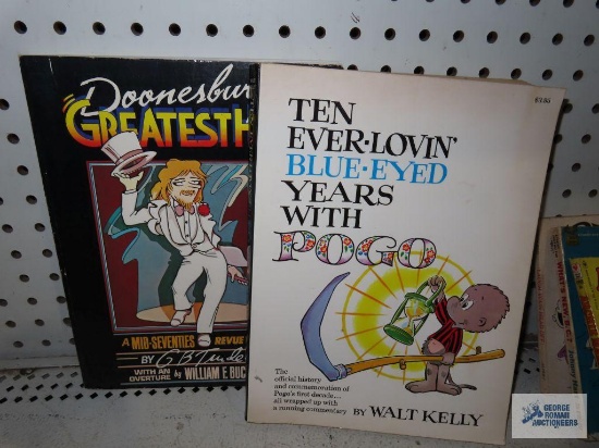 Ten Ever-lovin' Blue-eyed Years with Pogo book and Doonesbury's Greatest Hits book