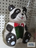 Weiss panda bear cookie jar. made in Brazil