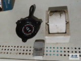 Steel City advertising Park lighter. Youngstown Rubber Company ashtray. Ideal Corporation moistener