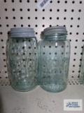 AQntique canning jars. Mason's patent November 30th 1858