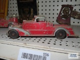 Antique Kiddy-toy Hubbly fire truck