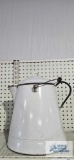 Antique enamelware kettle