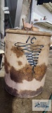 No. 10 crock with blue writing