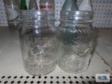 Two Jumbo peanut butter jars