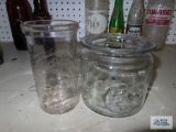 Riverside Dairy cottage cheese jar and Perfect Seal jar