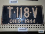 1944 Ohio license plate