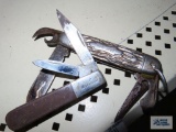 Imperial pocket knife and Barlow pocket knife. Both need to be cleaned.