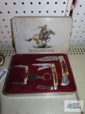 Winchester pocket knife gift set in case