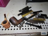 Corn cob tobacco pipe and tobacco pipe parts and pieces