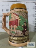 Large ceramic stein, has chips