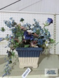 Decorative planter with florals