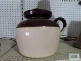 Vintage bean pot with lid