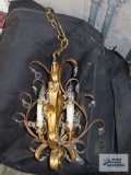 French provincial style metal chandelier