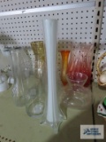 Variety of glass vases