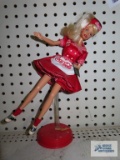 Coca-Cola Barbie with stand