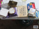 variety of kitchen items including mini forks, cocktail forks, stainless steel cheese and butter