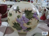 Gone with the Wind hand-painted lamp shade with grapevine motif