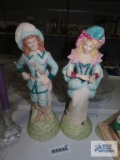 Two handmade ceramic figurines