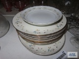 Princess China Riviera pattern china pieces and Japan bowl