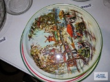 Metal and plastic serving trays