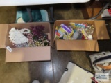 Assorted crafting decorations, florals, etc