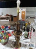 Metal two handled lamp