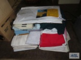 Variety of table linens