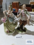 Lefton china Brian and Gwendolyn figurines