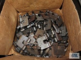 Box of heavy duty steel clamps