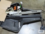 Stil 009 chainsaw with 16 inch bar and case