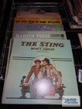 Variety of records including Barbra Streisand, Hank Williams, The Carpenters, The Sting motion