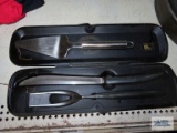Carvel Hall carving set and other stainless steel pie server