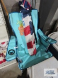 Patriotic camping chair and beach chair