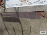 Antique two-man saw