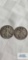 2 Walking Liberty half dollar coins, both may be marked 1917 (see pictures)