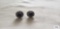 Silver colored earrings with purple stone, marked 925, 3.6 G