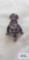 Colorful rhinestone single earring/pin