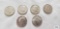 (6) 1964 Kennedy half dollars