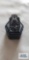Black colored sparkly stone ring, marked 925
